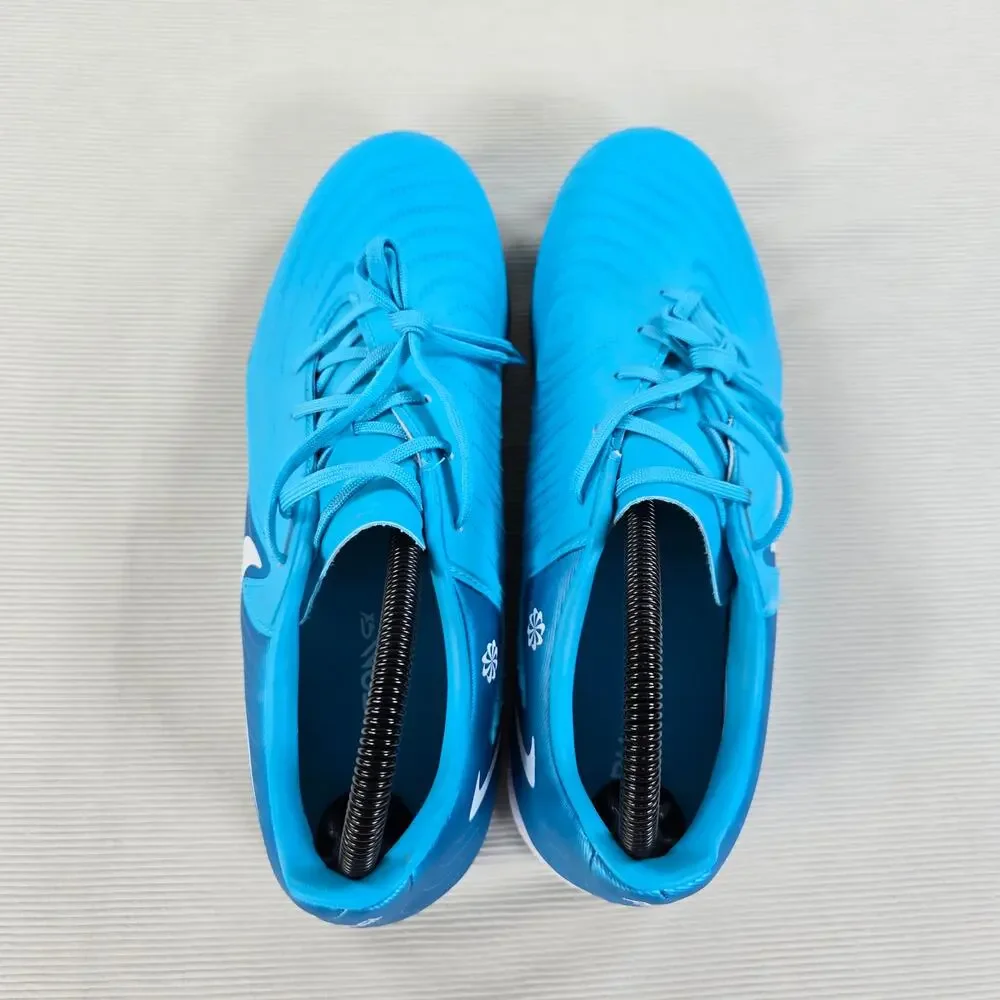 Nike Phantom GX 2 Academy IC Blue Fury White Soccer Shoe Men's Size 8